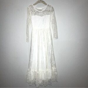 Lace Vintage Flower Girl Bridesmaid daddy daughter dance dress special event 6